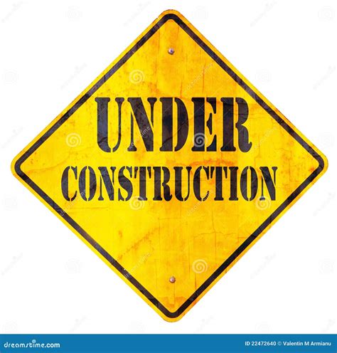 Under Construction Sign Stock Photo - Image: 22472640