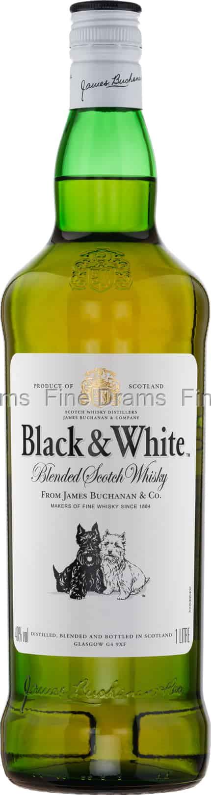 Black & White Blended Scotch Whisky (1 Liter)