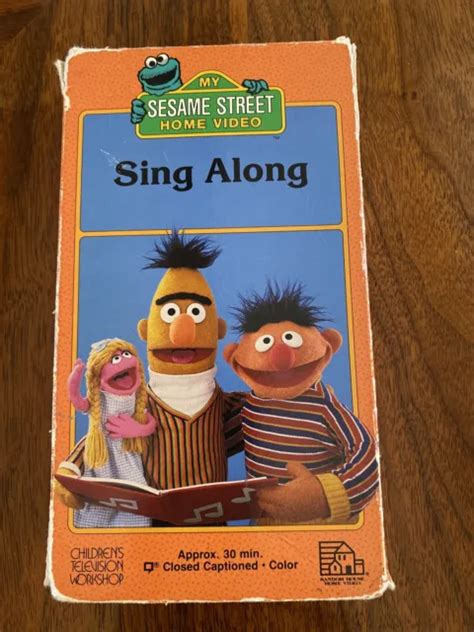 SESAME STREET - Sing Along VHS 1987 Sesame Song Home Video £8.44 ...