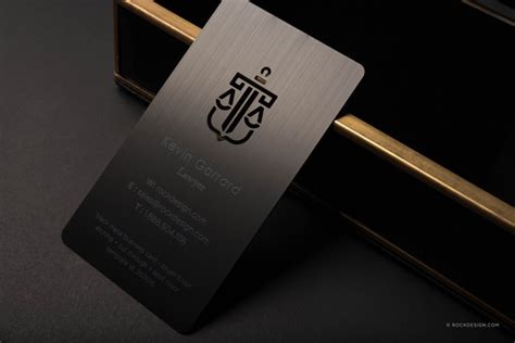 Metal Business Cards + FREE Business Card Templates - RockDesign