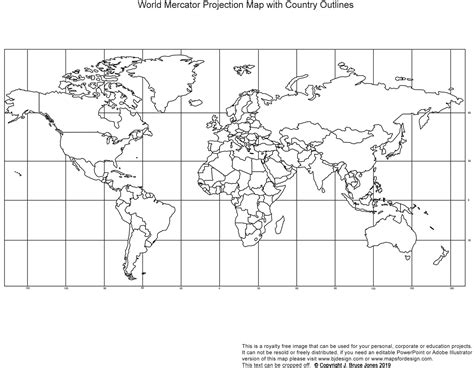 Blank World Map Country Outline