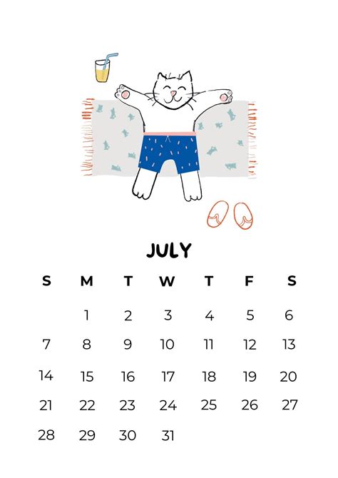 Printable Cat Calendar 2024 Funny Calendar 2024 Calendar 2024 Monthly ...