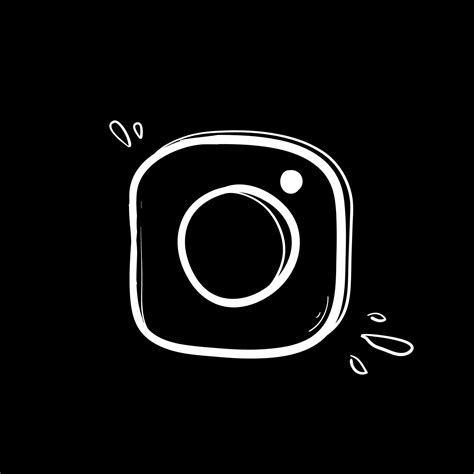 doodle camera icon with hand drawn doodle style vector isolated on ...