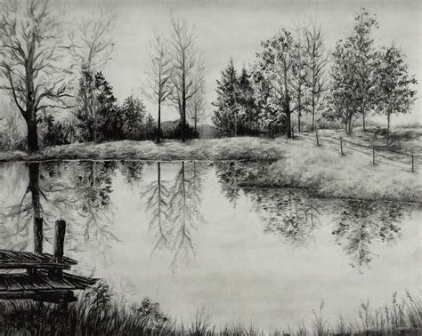 Landscape Pencil Art Drawing