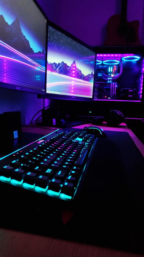 Purple Gaming Setup Wallpaper 50 awesome gaming room setups 2020 gamer ...