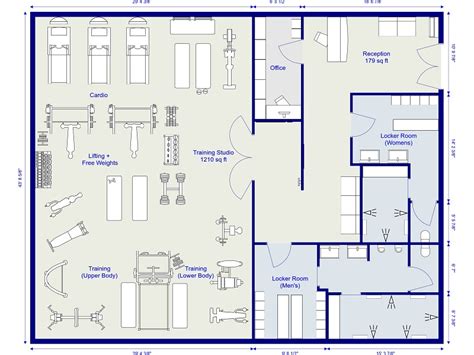 New Gym Equipment for Gym Design Projects | RoomSketcher | Gym design ...