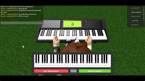 Roblox Piano Sheets Tutorial