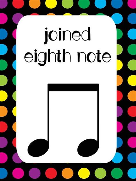 9 Printable Music Notes Posters. Full Page Classroom Wall Charts. 8.5 X ...