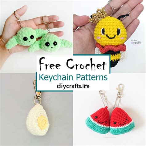 16 Crochet Keychain Patterns Free: Stylish And Functional - DIY Crafts