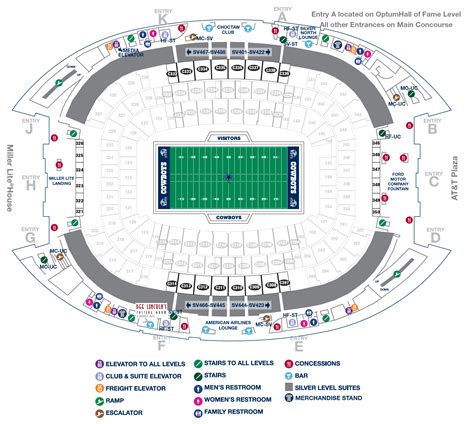 Dallas Cowboys Stadium Seating Chart | Cabinets Matttroy