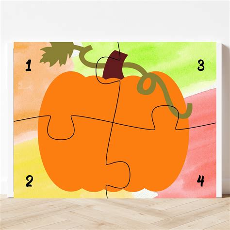 Free Printable Pumpkin Puzzles for Preschoolers - Sweet Pea