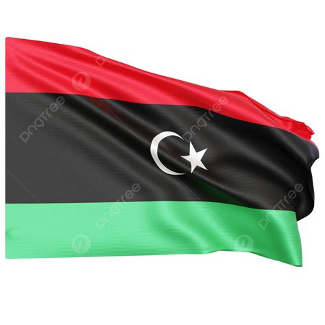 Libya Flag Waving, Libya Flag With Pole, Libya Flag Waving Transparent ...