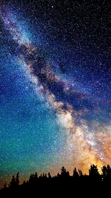 Milky Way Night Sky Stars - The iPhone Wallpapers