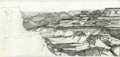 Grand Canyon Sketch at PaintingValley.com | Explore collection of Grand ...