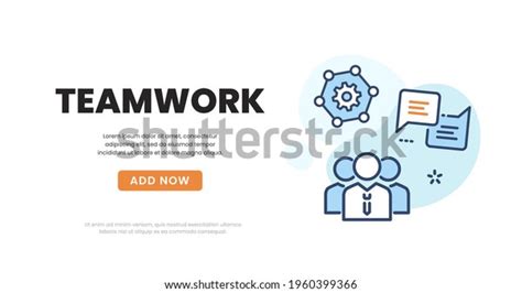 Vector Teamwork Banner Design Modern Flat Stock Vector (Royalty Free ...