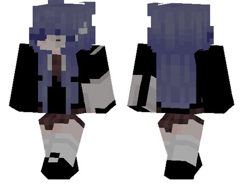 Cute Blue Haired Girl | Minecraft PE Skins