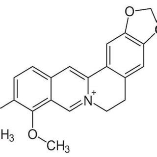 Chemical structure of berberine. | Download Scientific Diagram