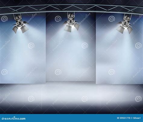 Illuminated Wall. Vector Illustration. Stock Vector - Illustration of ...