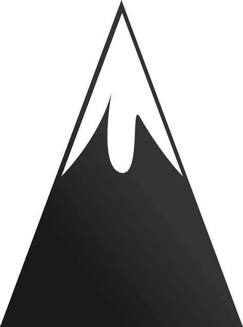 Mountain black and white mountain clip art black and white clipart ...