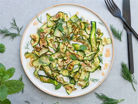 Grilled courgette salad | K33 Kitchen - Delicious plant-based vegan recipes