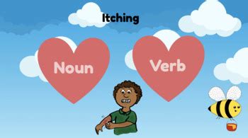 Identifying Nouns and Verbs Game by Sasha Pabis | TPT