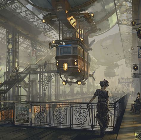 Virag Agg - Steampunk trainstation