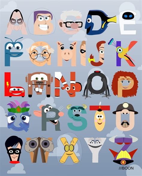 Pixar Corner: The Pixar Alphabet!