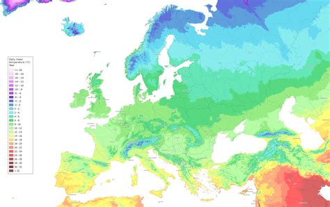 Europe daily mean annual temperature : r/europe