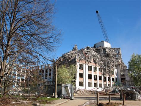 Demolition of St Vincent Hospital in Worcester