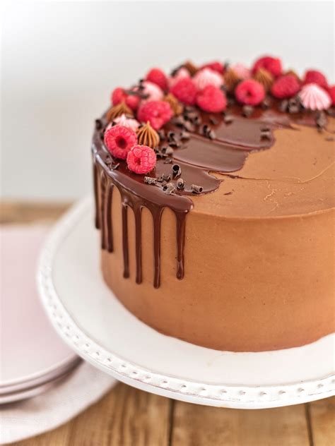 Raspberry Chocolate Truffle Cake with Chocolate Ganache - Cake by Courtney