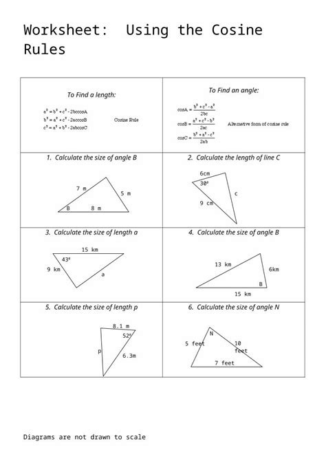 (DOC) Worksheet Cosine Rule - DOKUMEN.TIPS