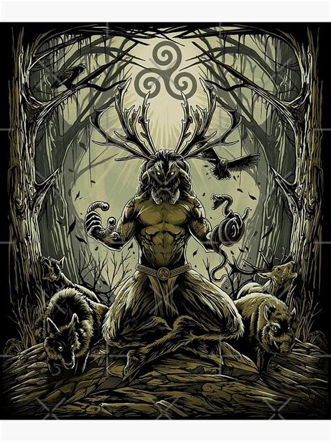 "Cernunnos Pagan Celtic Irish Mythology God" Poster for Sale by ...