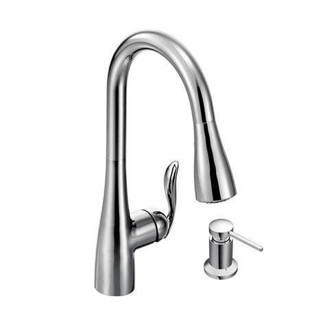 MOEN Arbor Single-Handle Pull-Down Sprayer Kitchen Faucet with Reflex ...