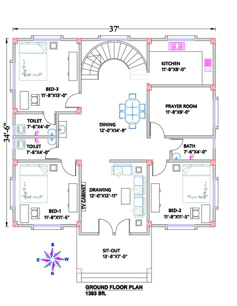 Sample House Floor Plan Drawings With Dimensions Pdf | Viewfloor.co