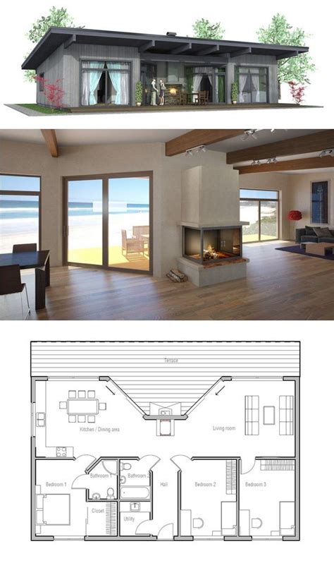 Small Modern Beach House Floor Plans - img-paraquat