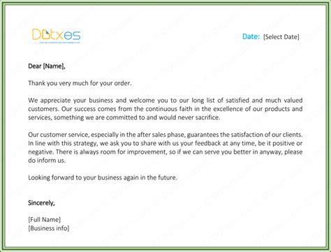 Customer Thank You Letter - 5 Best Samples and Templates