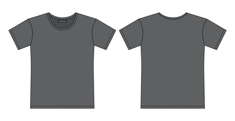 Blank t shirt outline sketch. Grey color. Apparel t-shirt CAD design ...