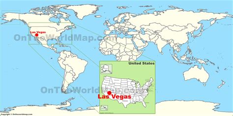 Las Vegas on the World Map - Ontheworldmap.com