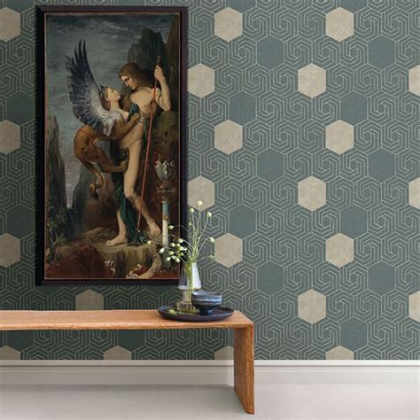 2902-25545 Momentum Dark Green Geometric Wallpaper – wallcoveringsmart