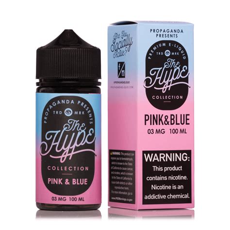 The Hype Pink & Blue 100ml Vape Juice - Best Price $12.95 | VapoSearch