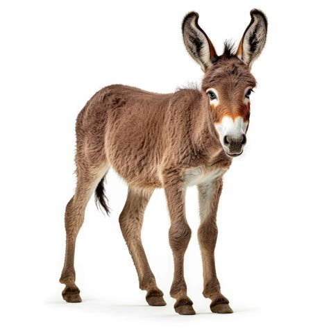 Premium AI Image | Baby Mule isolated on white generative AI