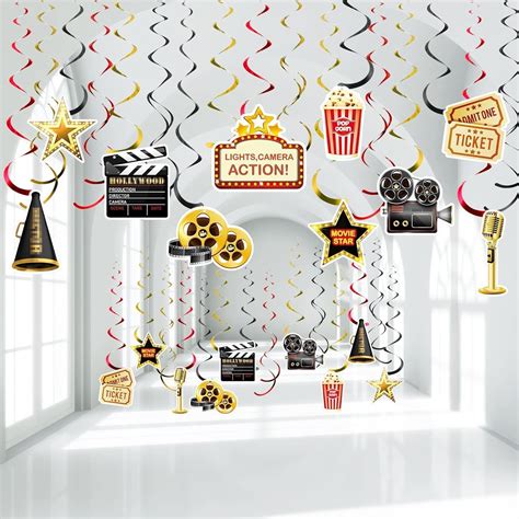 Amazon.com: Movie Night Party Decorations Kit Now Showing Movie Theme ...