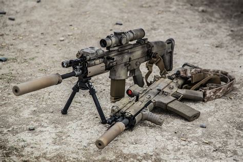 fn scar 16 fn scar 17 gun weapon assault rifle Wallpapers HD / Desktop ...