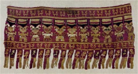 A GROUP OF EIGHT ANCIENT PERUVIAN TEXTILES , CIRCA A.D. 300 - 1300 ...