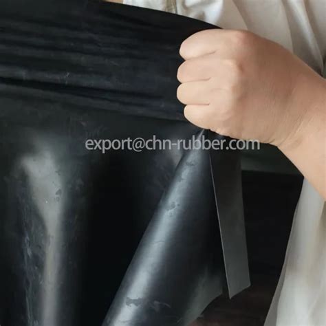 Black Natural Rubber Sheet 1.25g/Cm³ High Elastic Rubber Sheet