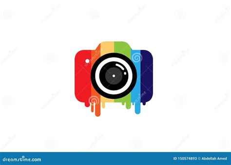 Colorful Camera Phothograp Logo Cartoon Vector | CartoonDealer.com ...