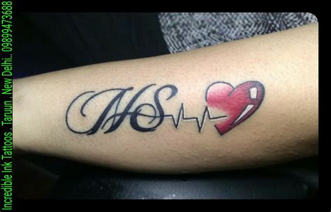 Tattoo Design Love Letter N Tattoo With Heart - Viraltattoo