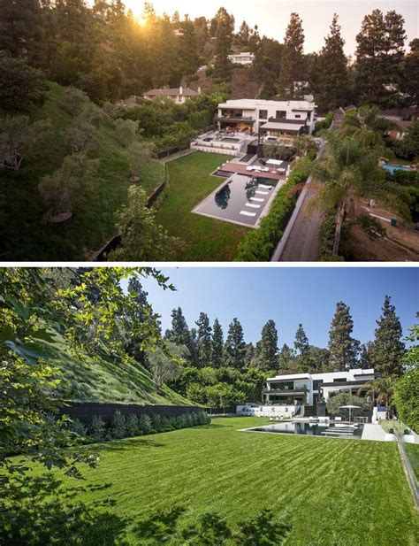 Modernism California Home with Large Backyard and Swimming Pool