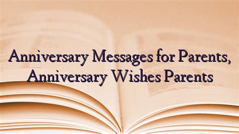 Anniversary Messages for Parents, Anniversary Wishes Parents - TechNewzTOP