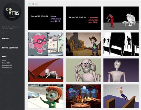 Interactive Digital Media : Five Portfolio examples.